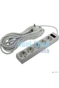 Сетевой фильтр ExeGate EX279182RUS SP-5-10W (5 розеток, 10 м, евровилка, белый)