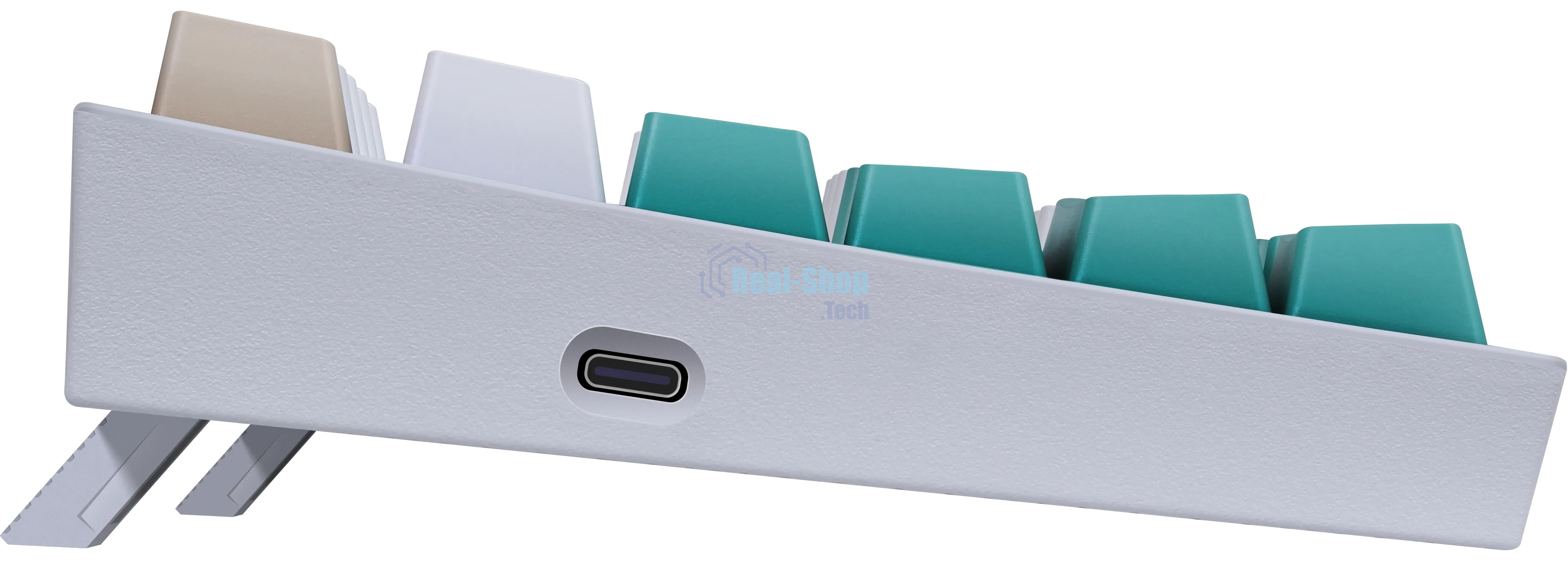 Клавиатура беспроводная Defender REDRAGON VEIGAR USB, Bluetooth/Радиоканал, бело-голубая