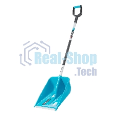 Лопата для уборки снега,полипропилен,365х460х1500мм,алюминиевый черенок,ПВХ накладка, LUXE Palisad
