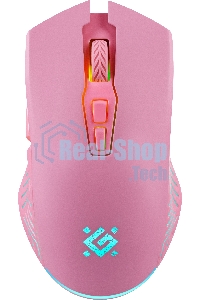 Мышь беспроводная Defender Pandora GM-502 розовый, 3200 dpi, радиоканал, USB, кнопки - 7