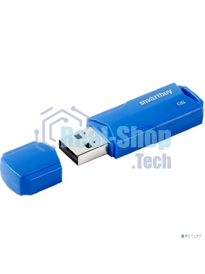 Флешка USB Smartbuy CLUE Blue (SB8GbCLU-BU), 8Gb, USB 2.0, R/W 25/10, синий