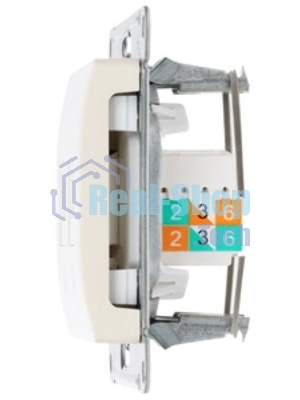Механизм розетки комп. 2-м Glossa RJ45+RJ45 кат. 5е беж. SchE GSL000285KK