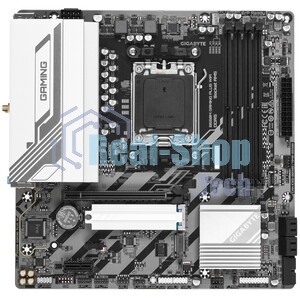 Материнская плата Gigabyte B650M GAMING PLUS WIFI, AM5, AMD B650, 4xDDR5, 4xSATA, 2xM.2, 1xPCIe 4.0 x16, 1xPCIe 3.0 x1, 2xDP, 1xHDMI, 1x2.5Gb LAN, Wi-Fi 6E, Bluetooth 5.3, 1xUSB-C 5Gbps, 5xUSB-A 5Gbps, 6xUSB-A 2.0, 3x3.5 мм, 7.1, mATX