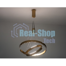 Подвесной светодиодный светильник Ambrella light FL5885/2 GD золото 45W 3000K/4200K/6400K D600/400*1200 (без ПДУ)