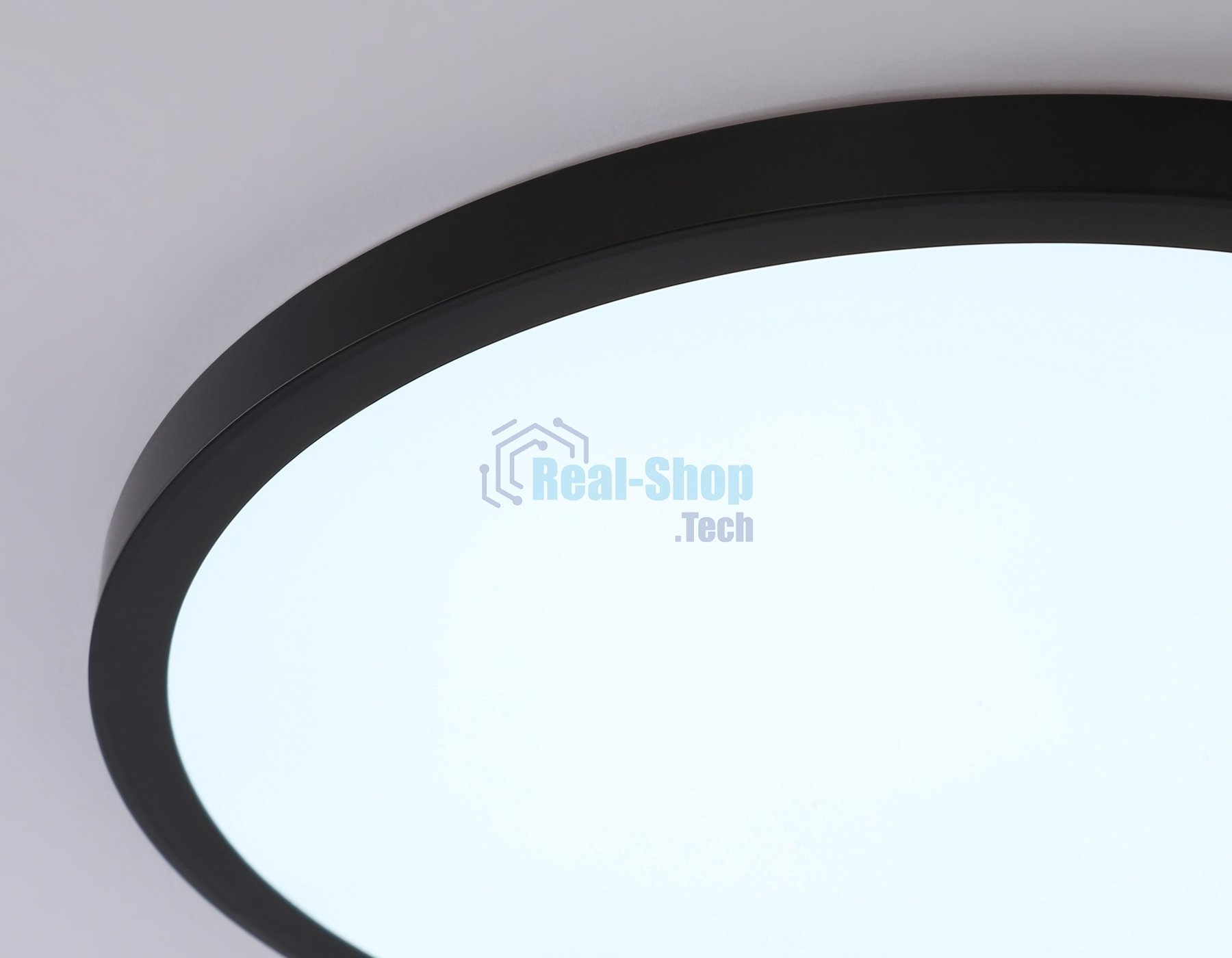 Светильник светодиодный ультратонкий Ambrella light FZ1961 BK черный IP54 40W 5000K D470*15 (Без ПДУ)