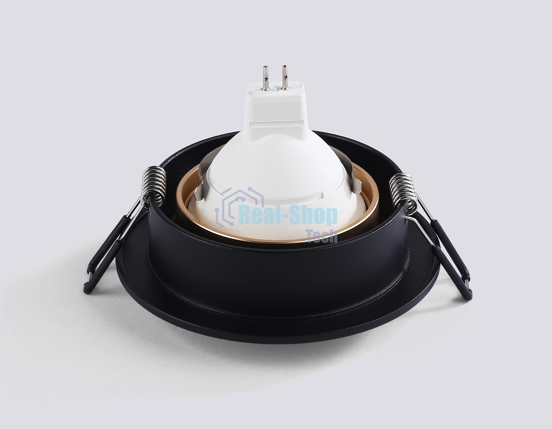 Светильник встраиваемый Ambrella light TN102725 BK/GD черный/золото GU5.3 92*92*23