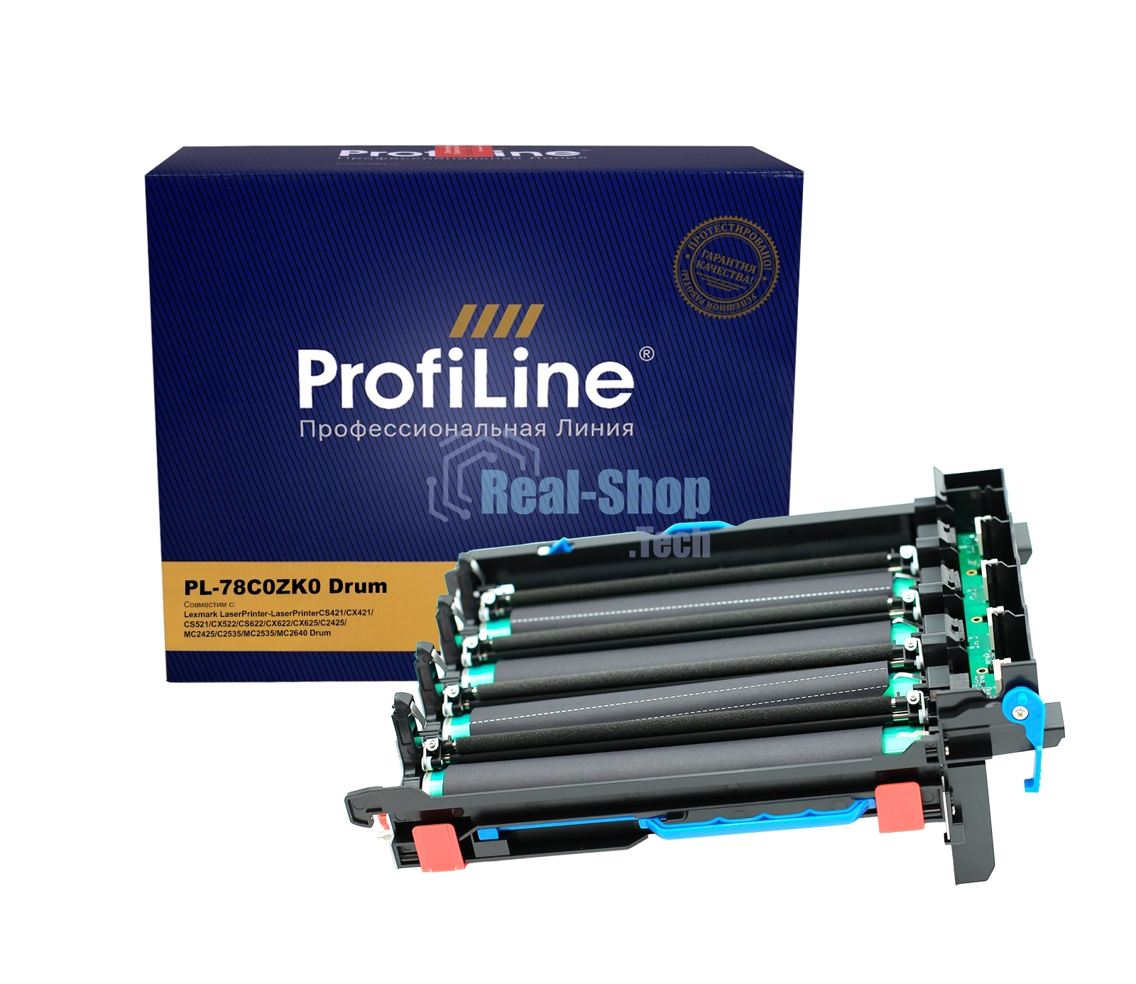 Драм-картридж Profiline PL-78C0ZK0 для принтеров Lexmark LaserPrinter-LaserPrinterCS421/CX421/CS521/CX522/CS622/CX622/CX625/C2425/MC2425/C2535/MC2535/MC2640 Drum 125000 копий