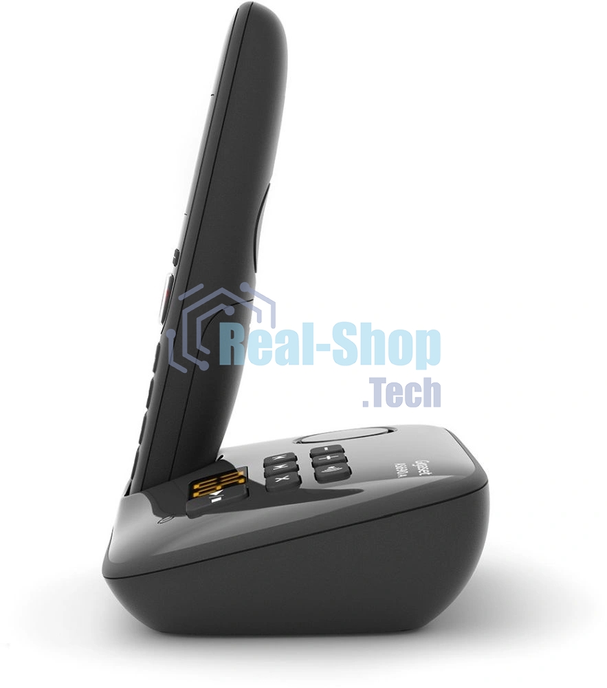 Радиотелефон Dect Gigaset AS690A черный автооветчик АОН