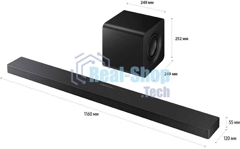 Саундбар Samsung HW-QS700F/RU 5.0 200Вт черный