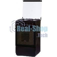 Плита Газовая Flama FG 24022 B коричневый (стеклянная крышка) реш.чугун