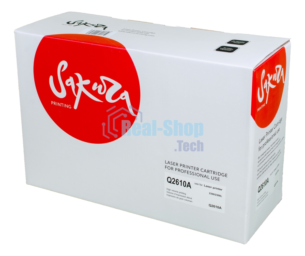 Картридж Sakura Q2610A для HP2300/2300, черный, 6000 к.