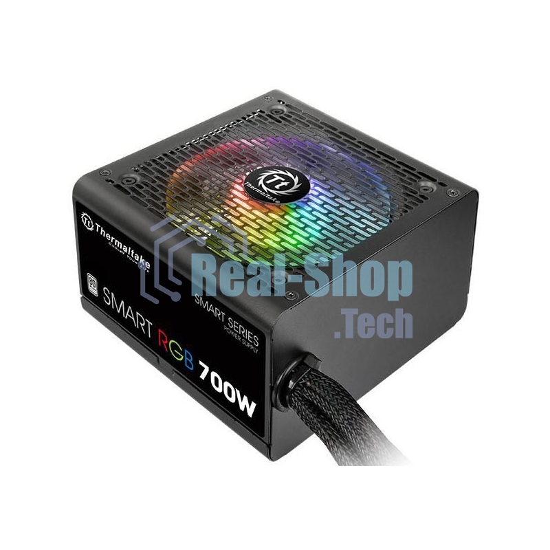 Блок питания Thermaltake Smart RGb (PS-SPR-0700NHSAWE-1), 700Вт, 80 PLUS, 120мм, черный