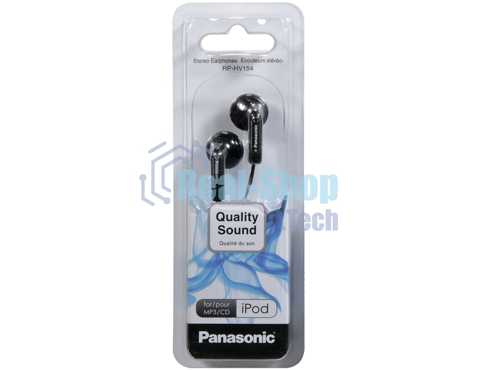 Наушники вкладыши Panasonic RP-HV094GU-K черный проводные (в ушной раковине)