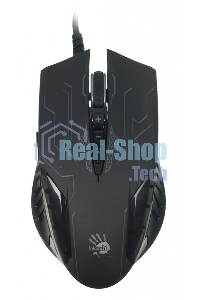 Мышь проводная A4Tech Bloody Q51 черный, 3200 dpi, USB, кнопки - 8