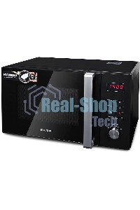 Микроволновая печь Hyundai HYM-M2062 черный, 23 л, 800 Вт, переключатели - поворотный механизм/кнопки