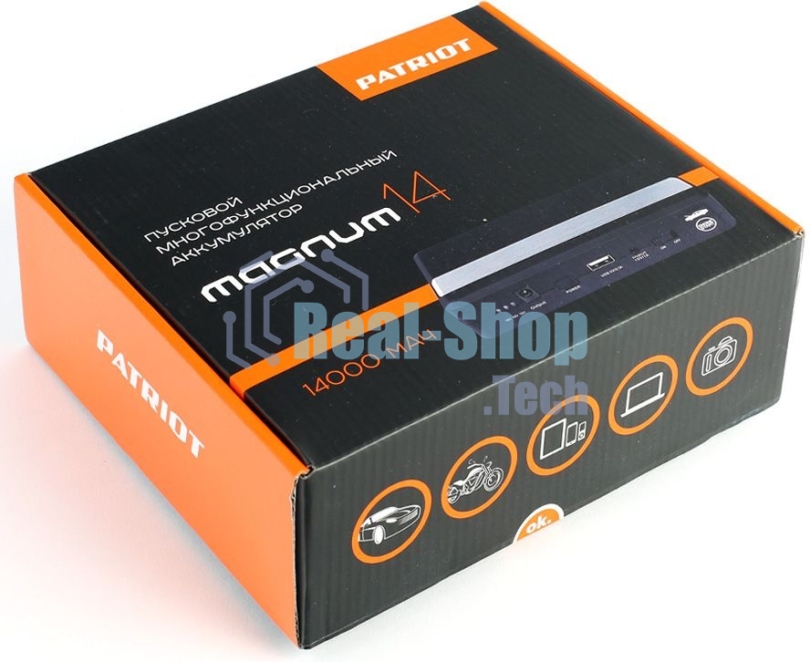 Пусковой многофункциональный аккумулятор PATRIOT MAGNUM 14