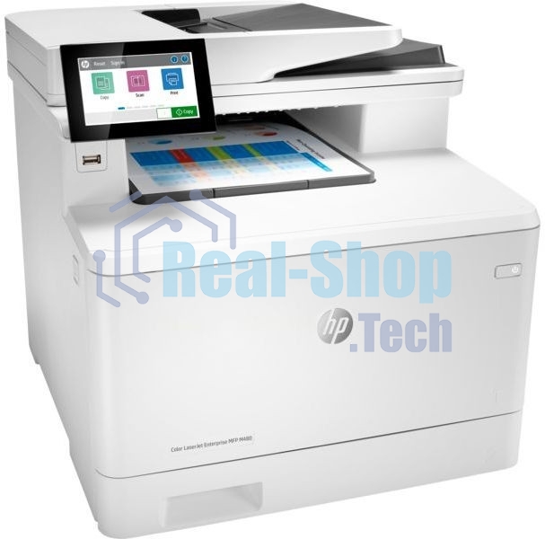 МФУ лазерное HP Color LaserJet Pro M480f (3QA55A), A4, цветной, печ. до 27 стр/мин., скан. до 29 стр/мин. (ч/б) 20 стр/мин. (цвет), 600 x 600 dpi, USB, RJ-45, Air Print, Mopria