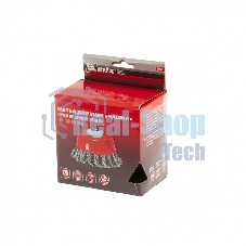 Щетка Matrix для УШМ, 125 мм, М14, Чашка, крученая проволока 0,8 мм