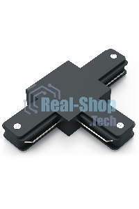 Коннектор для трековых шинопроводов Gauss (T) черный