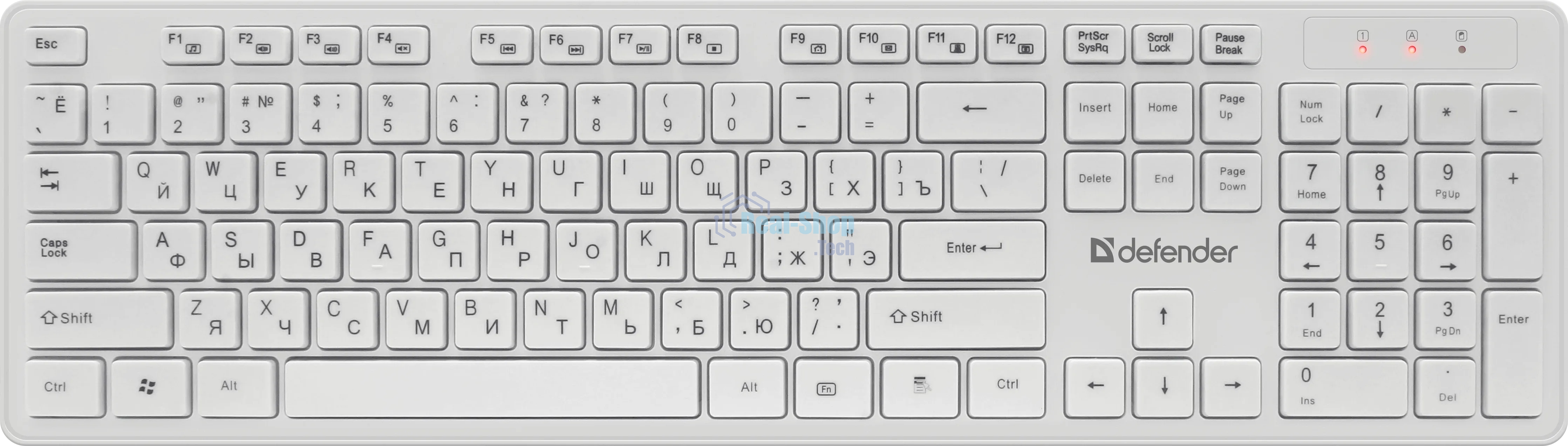 Комплект клавиатура + мышка Defender AUCKLAND C-987 RU белый