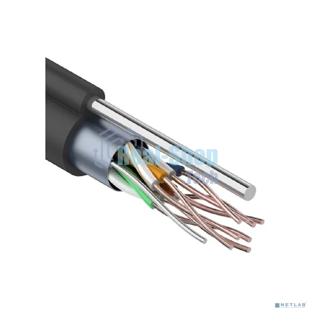 Кабель витая пара PROconnect FTP 4PR 24AWG, cat.5e, наружный (OUTDOOR) + ТРОС*1 (бухта 305 м)