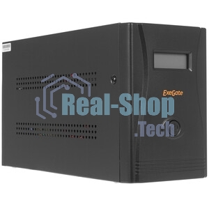 Источник бесперебойного питания ExeGate Smart LB-450.LCD.AVR.2SH / 450 ВА / 270 Вт / 2 x CEE 7 (евророзетка)