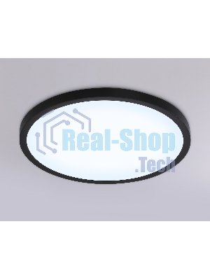 Светильник светодиодный ультратонкий Ambrella light FZ1961 BK черный IP54 40W 5000K D470*15 (Без ПДУ)
