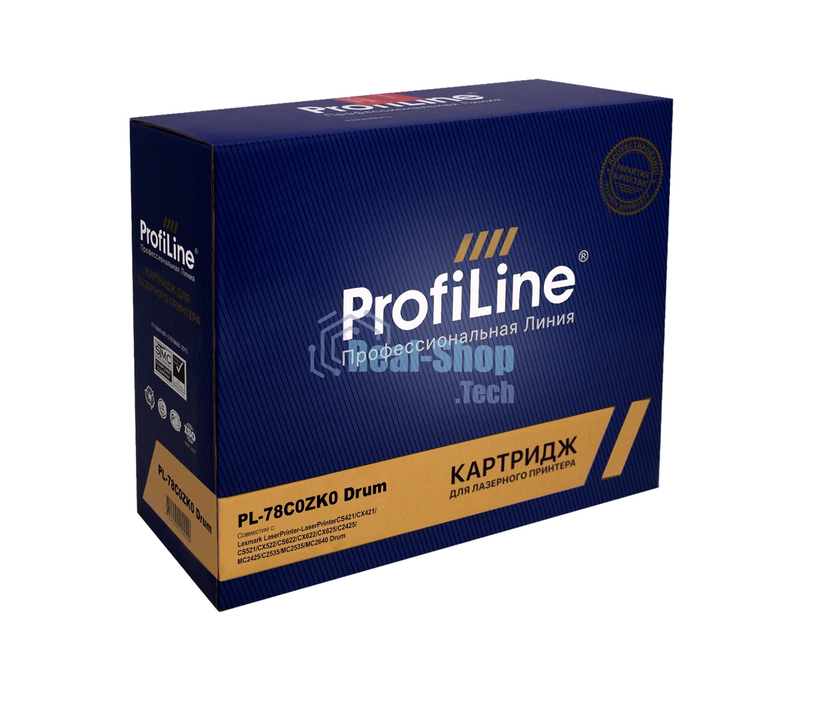 Драм-картридж Profiline PL-78C0ZK0 для принтеров Lexmark LaserPrinter-LaserPrinterCS421/CX421/CS521/CX522/CS622/CX622/CX625/C2425/MC2425/C2535/MC2535/MC2640 Drum 125000 копий