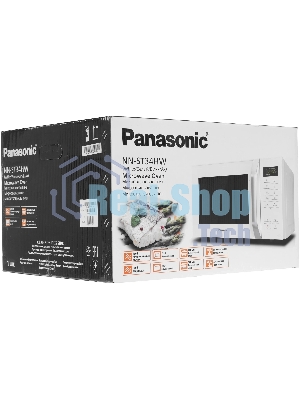 Микроволновая печь Panasonic NN-ST34HWZPE белый, 25 л, 800 Вт, переключатели - сенсор