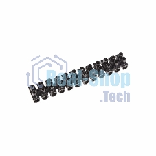 Клеммная колодка винтовая Rexant KВ-10 (4-10 мм²), ток 10 A, полипропилен черный (ЗВИ)