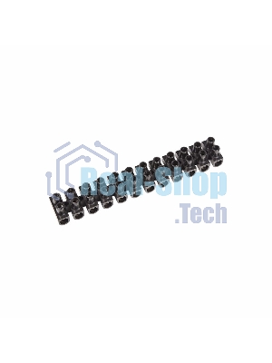 Клеммная колодка винтовая Rexant KВ-10 (4-10 мм²), ток 10 A, полипропилен черный (ЗВИ)