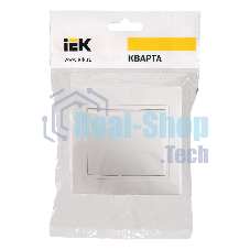 Выключатель 1-кл. СП КВАРТА 10А IP20 ВС10-1-0-КБ белый ИЭК EVK10-K01-10-DM