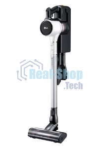 Пылесос вертикальный LG A9N-PRIME белый, питание от аккумулятора, 160 Вт, уборка сухая, пылесборник 0.44 л, работа от АКБ max 50 мин