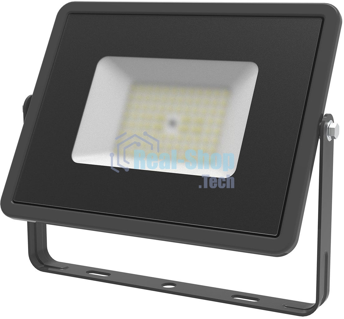 Прожектор светодиодный Gauss Qplus 50Вт 6500К 4250лм IP65 графит. сер. 1/10