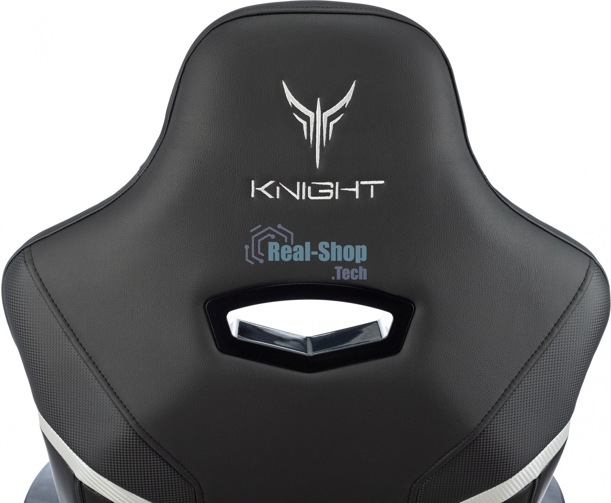 Кресло игровое Knight Thunder 5X черный эко.кожа крестов. металл