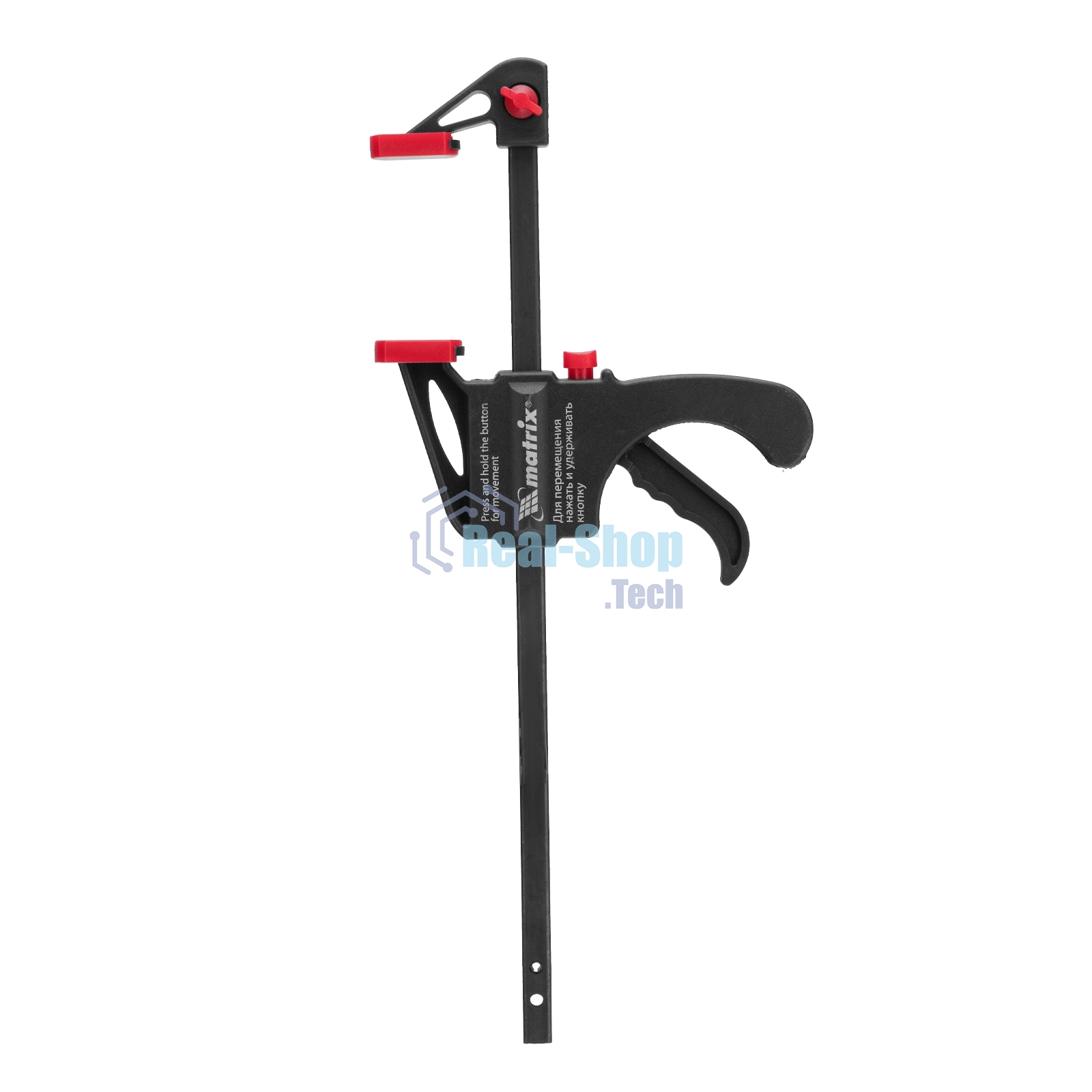 Струбцина универсальная Matrix, быстрозажимная, F-образная, 200 х 315 х 45 мм, пластиковый корпус