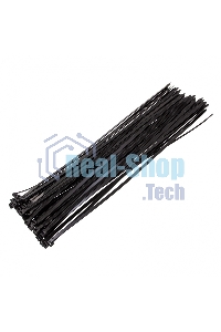 Хомуты Сибртех, 500 х 8 мм, пластиковые, черные, 50 шт. 45588