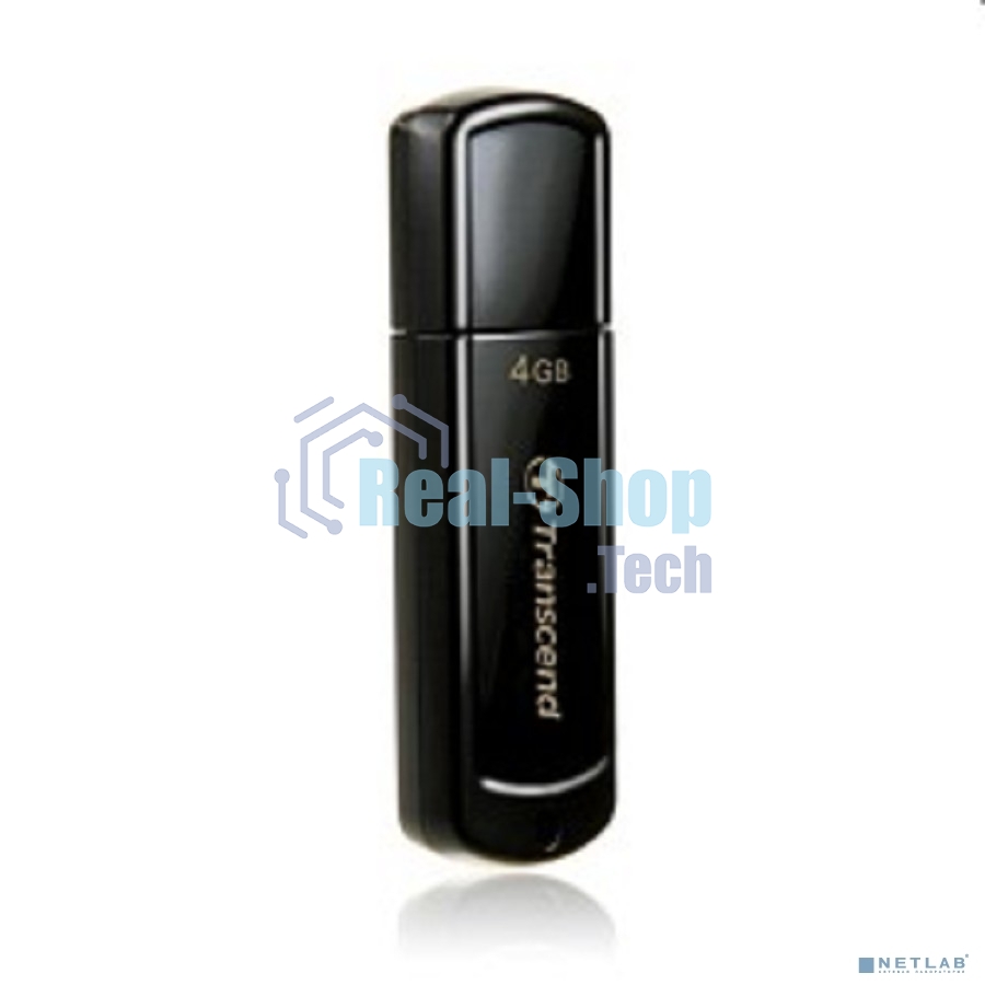 Флешка USB Transcend JetFlash 350 (TS4GJF350), 4Gb, USB 2.0, R/W 12/5, черный