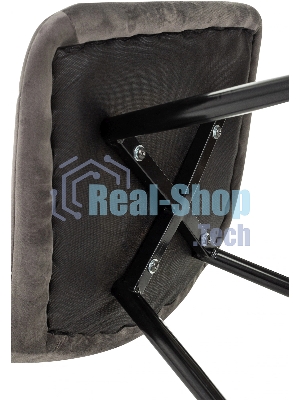 Стул для дома Бюрократ CH-K1_2 комплект 2 шт т. серый Holland 18 металл черный на ножках