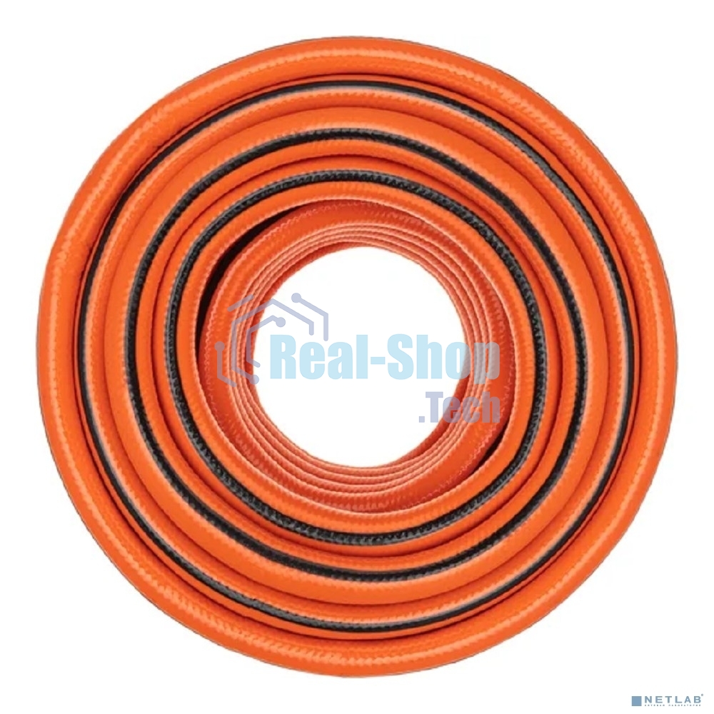 Шланг поливочный ПВХ 3-х слойный армированный 3/4дюйм 50м Профи Плюс ЧЕТЫРЕ СЕЗОНА 62-0230-1