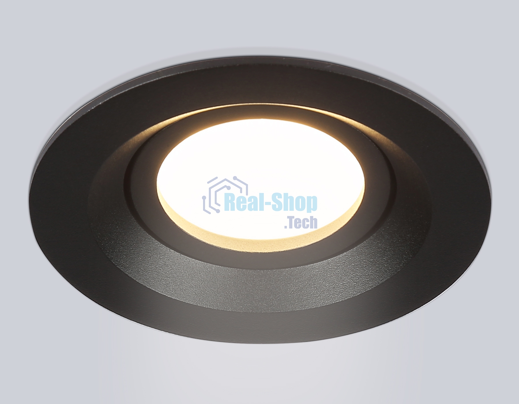 Встраиваемый поворотный точечный светильник Ambrella light TN102742 BK черный IP20 GU5.3 D95*25