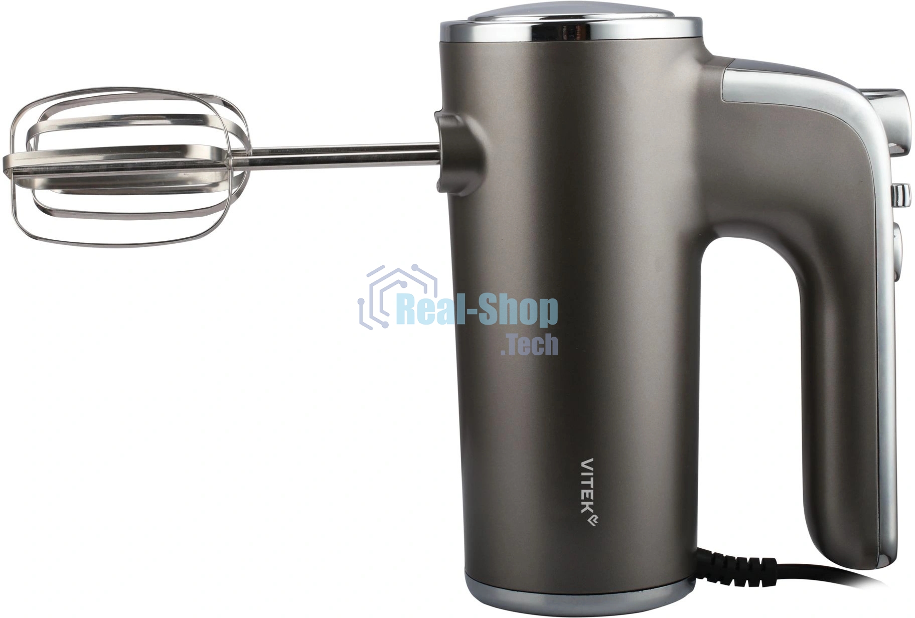 Миксер Vitek VT-HM1005 серебристый, ручной, 600 Вт, 6 скоростей
