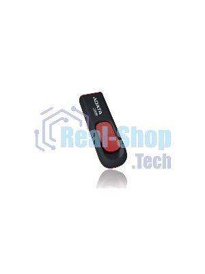 Флешка USB ADATA С008 (AC008-32G-RKD), 32Gb, USB 2.0, R/W 15/5, черный/красный