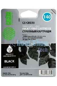 Картридж струйный Cactus CS-CB335 №140 черный (17 мл.) для HP DeskJet D4263/D4363; OfficeJet J5783/J6413