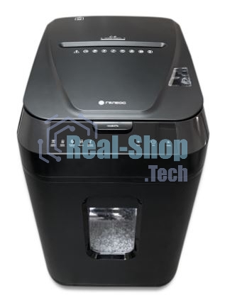 Шредер ГЕЛЕОС АП40-4, DIN P-4 (4 ур-нь секр.), фрагмент 3,9х12мм, АВТОПОДАЧА 170 лист (70г/м2), пл.карты/скрепки/скобы, 37 литров