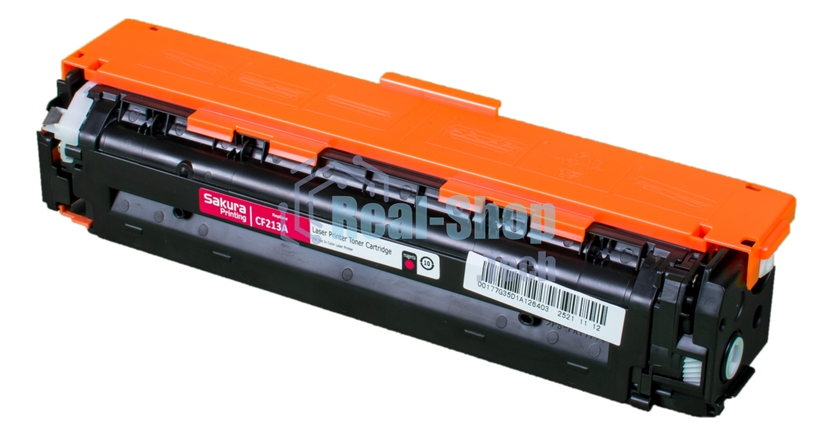 Картридж лазерный Sakura CF213A для HP LJ Pro M251/M276, пурпурный, 1800 к.