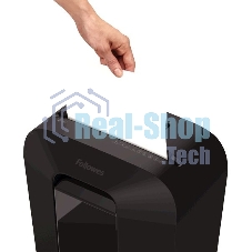 Шредер Fellowes PowerShred LX70 черный (секр.P-4)/перекрестный/11лист./18лтр./скрепки/скобы/пл.карты