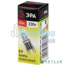 Лампа галогенная ЭРА G9-JCD-60-230V-Cl(100/1000/30000)