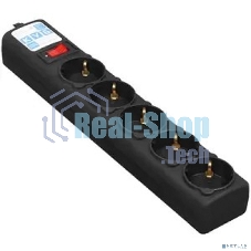 Сетевой фильтр Powercube SPG5-С2 1.9 м (5 розеток) черный (коробка)