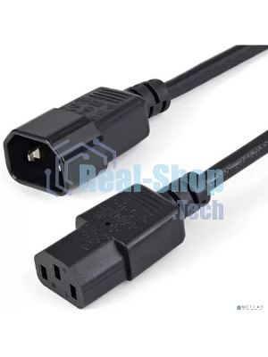 Кабель питания Filum FL-PC10-C13-C14-1.2M С13- C14, 3х0.75мм, 220В, 10A, черный, 1.2 м. [FL-PC10-C13-C14-1.2M]